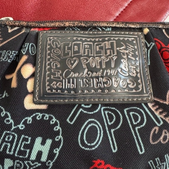 Coach Poppy Graffiti Wristlet - Picture 3 of 10